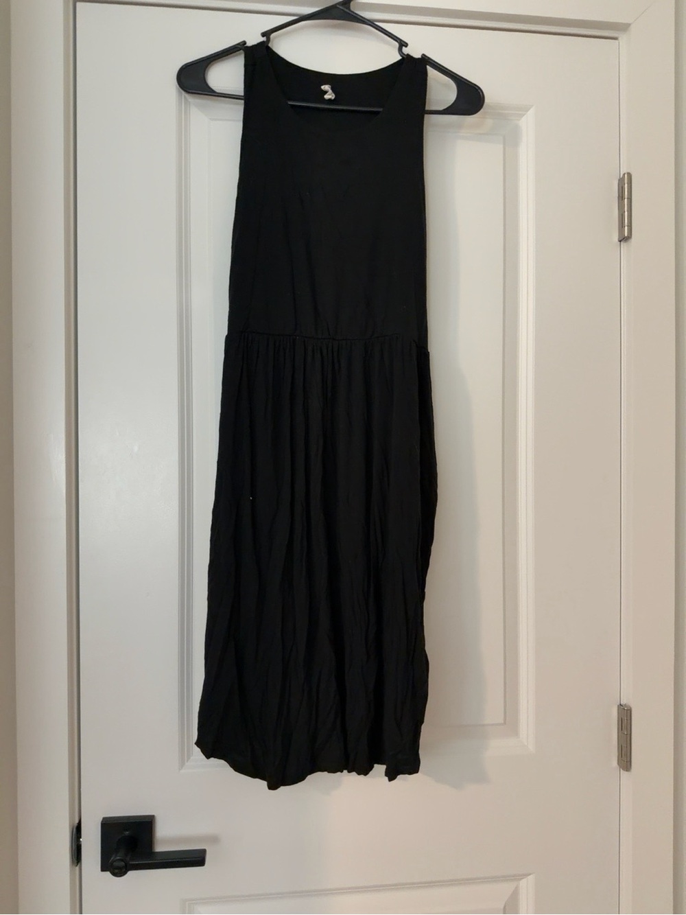 Beeson River Black Sleeveless Maxi Dress Size Medium Boho Casual